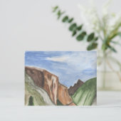 Schilderen van de vallei van Yosemite Briefkaart (Staand voorkant)