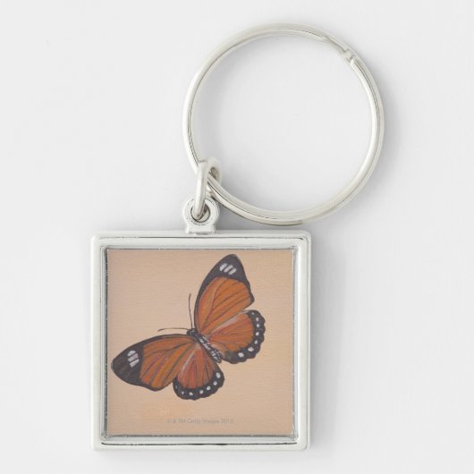Schilderen van de vlinder sleutelhanger (Voorkant)