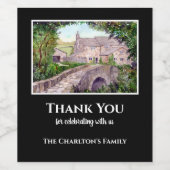 Schilderen van de Waterverf van de Housewarming St Wijn Etiket (Enkel label)