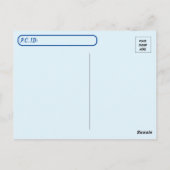 Schilderen van de Waterverf van de mariene scène n Briefkaart (Achterkant)