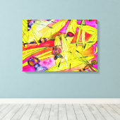 Schilderen van de waterverf van Dragonfly Canvas Afdruk (Insitu (Houten vloer))