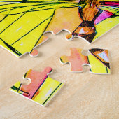 Schilderen van de waterverf van Dragonfly Legpuzzel (Zijkant)