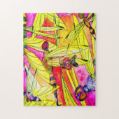 Schilderen van de waterverf van Dragonfly Legpuzzel (Verticaal)