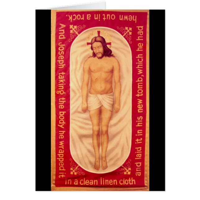 Schilderen van de zwarte Kaart van Christus (Voorkant)