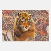 Schilderen van dieren Vlakpapier Reeks 3 Inpakpapier Vel (Voorkant)