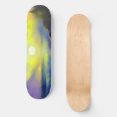 Schilderen van donkerblauwe zeeen golven onder de  persoonlijk skateboard (Voorkant)