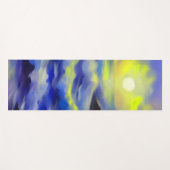 Schilderen van donkerblauwe zeeen golven onder de  yogamat (Voorkant (horizontaal))