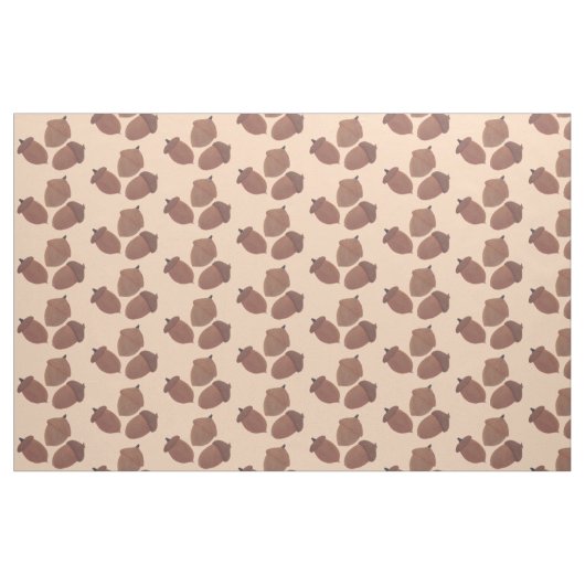 Schilderen van drie verschillende eikels betegeld  stof (Fat Quarter)
