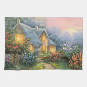 Schilderen van een bijtend fantastisch materiaal theedoek (Horizontaal)