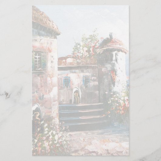 Schilderen van een Fancy Europese villa Briefpapier (Voorkant)