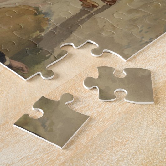  schilderen van een honkbalspel (1887) legpuzzel (Zijkant)