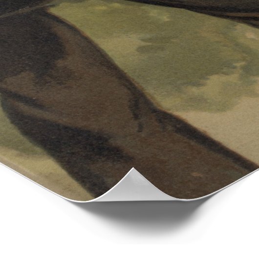  schilderen van een honkbalspel (1887) poster (Hoek)