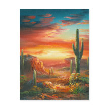 Schilderen van een kleurrijke woestijn - zonnestee