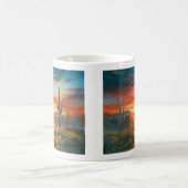 Schilderen van een kleurrijke woestijn - zonnestee koffiemok (Center)