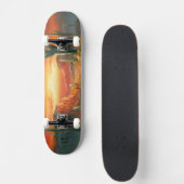 Schilderen van een kleurrijke woestijn - zonnestee skateboard (Voorkant)