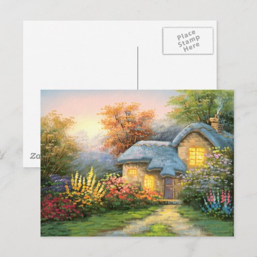 Schilderen van een privé-uitrusting briefkaart (Voorkant / Achterkant)