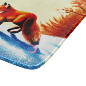 Schilderen van een rode vos. Bestel nu Snijplank (Hoek)