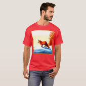 Schilderen van een rode vos. Bestel nu T-shirt (Voorkant volledig)