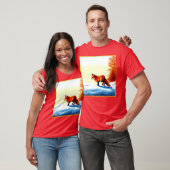 Schilderen van een rode vos. Bestel nu T-shirt (Unisex)