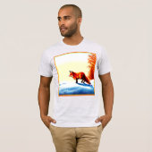 Schilderen van een rode vos. Bestel nu T-shirt (Voorkant volledig)