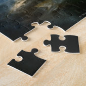 Schilderen van een ruimtestation boven de aarde legpuzzel (Zijkant)
