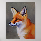 Schilderen van een vossendier poster (Voorkant)