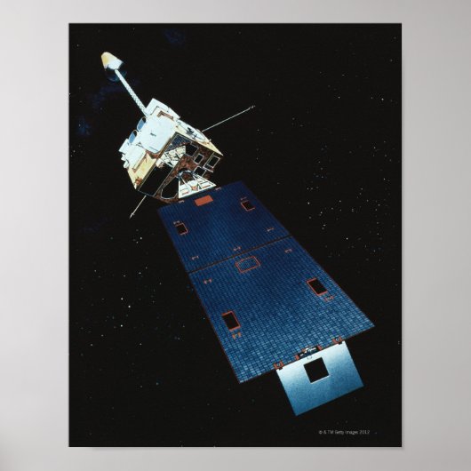 Schilderen van een weersatelliet poster (Voorkant)