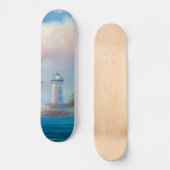 Schilderen van een zeemeeuw nabij een vuurtoren skateboard (Voorkant)