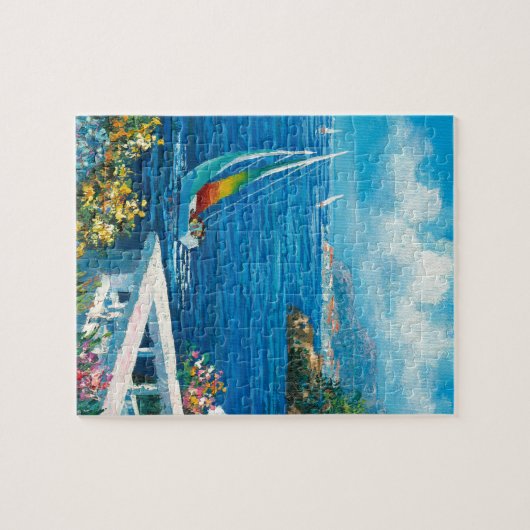 Schilderen van een zeilboot legpuzzel (Horizontaal)