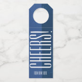 Schilderen van fles ophanglabels flessenhanger (Voorkant)