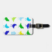 Schilderen van gekleurde vogels door Chariklia Zar Bagagelabel (Voorkant horizontaal)