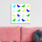 Schilderen van gekleurde vogels door Chariklia Zar Canvas Afdruk (Insitu (Woonkamer))