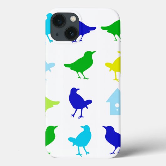Schilderen van gekleurde vogels door Chariklia Zar Case-Mate iPhone Case (Achterkant)