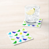 Schilderen van gekleurde vogels door Chariklia Zar Kartonnen Onderzetters (Insitu)