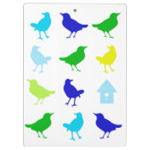 Schilderen van gekleurde vogels door Chariklia Zar Klembord (Achterkant)