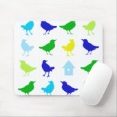 Schilderen van gekleurde vogels door Chariklia Zar Muismat (Met muis)