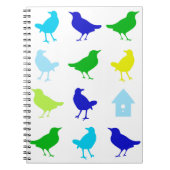 Schilderen van gekleurde vogels door Chariklia Zar Notitieboek (Voorkant)