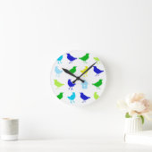 Schilderen van gekleurde vogels door Chariklia Zar Ronde Klok (Huis)