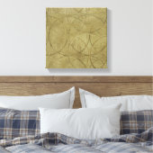 Schilderen van gekoppelde cirkels door Jennifer Go Canvas Afdruk (Insitu (Slaapkamer))