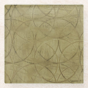 Schilderen van gekoppelde cirkels door Jennifer Go Glazen Onderzetter