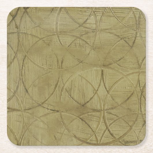 Schilderen van gekoppelde cirkels door Jennifer Go Kartonnen Onderzetters (Voorkant)