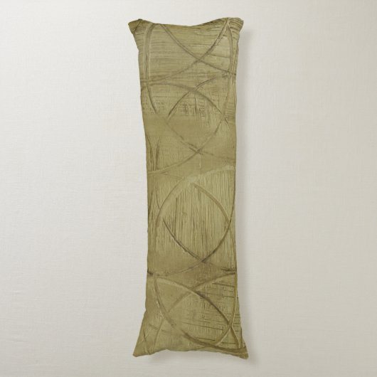 Schilderen van gekoppelde cirkels door Jennifer Go Lichaamskussen (Voorkant Verticaal)