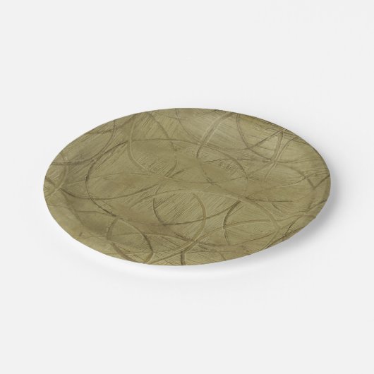 Schilderen van gekoppelde cirkels door Jennifer Go Papieren Bordje (Gekanteld)