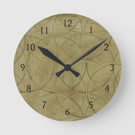 Schilderen van gekoppelde cirkels door Jennifer Go Ronde Klok (Voorkant)