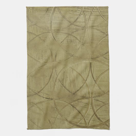 Schilderen van gekoppelde cirkels door Jennifer Go Theedoek (Verticaal)