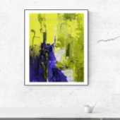 Schilderen van geplateerde wandkunst. poster