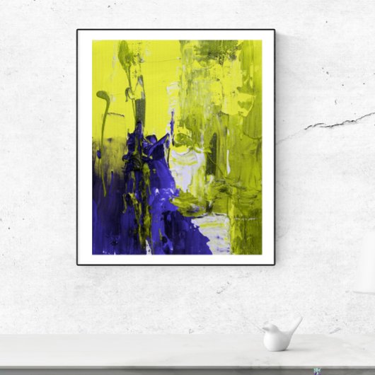 Schilderen van geplateerde wandkunst. poster