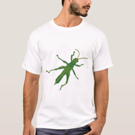 Schilderen van groene sprinkhaan, overhemden t-shirt