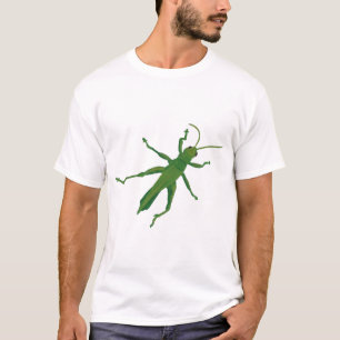 Schilderen van groene sprinkhaan, overhemden t-shirt