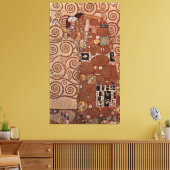 Schilderen van Gustav Klimt: De Embrace (circa 190 Canvas Afdruk (Insitu (Woonkamer))